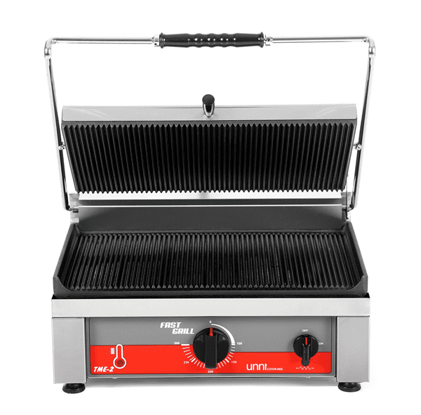 Contact Grill Geribbeld oppervlak B460 x D300mm (gietijzer) - Afbeelding 3