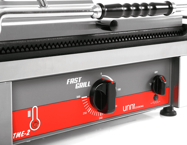 Contact Grill Geribbeld oppervlak B460 x D300mm (gietijzer) - Afbeelding 6