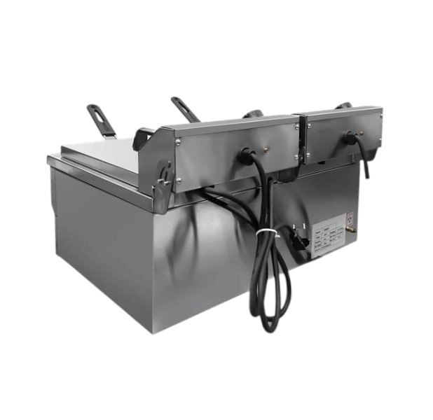 Elektrische frituurpan 6,5kW 2x8L B570 x D525 x H355mm - Afbeelding 3