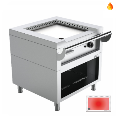 Gasgestookte Teppanyaki Grill 9,2kW B800 x D770 x H850mm