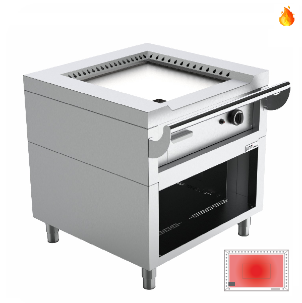 Gasgestookte Teppanyaki Grill 9,2kW B800 x D770 x H850mm