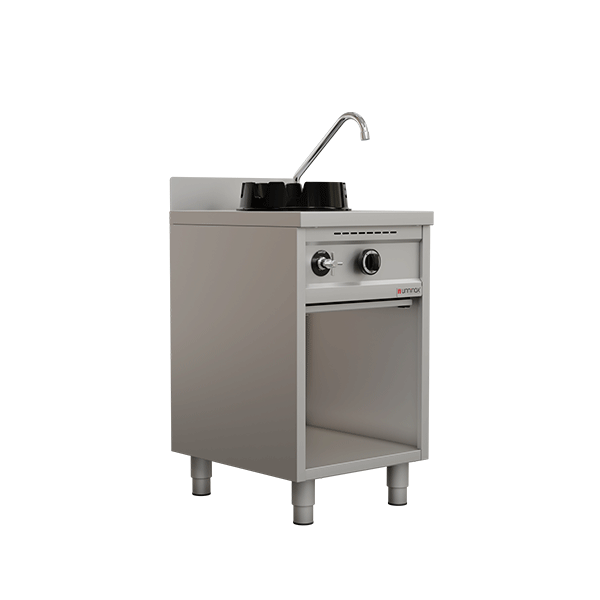 Gaswokfornuis 15kW met 1 kookzone B500 x D600 x H850mm - Afbeelding 2
