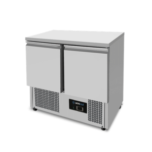 Koelwerkbank met 2 deuren B90 x D70 x H85cm - Afbeelding 2