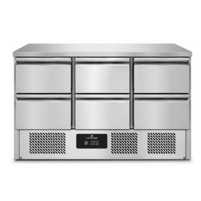 Koelwerkbank met 6 laden B1365 x D700 x H850mm