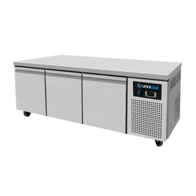 Koelwerkbank Laag model met 3 laden B161 x D70 x H60cm