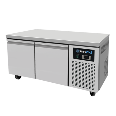 Koelwerkbank Laag model met 2 laden B121 x D70 x H60cm
