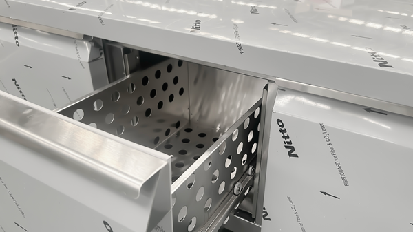 Koelwerkbank Laag model met 2 laden B121 x D70 x H60cm - Afbeelding 2