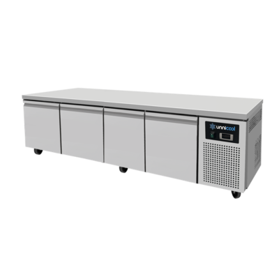 Koelwerkbank Laag model met 4 laden B204 x D70 x H60cm