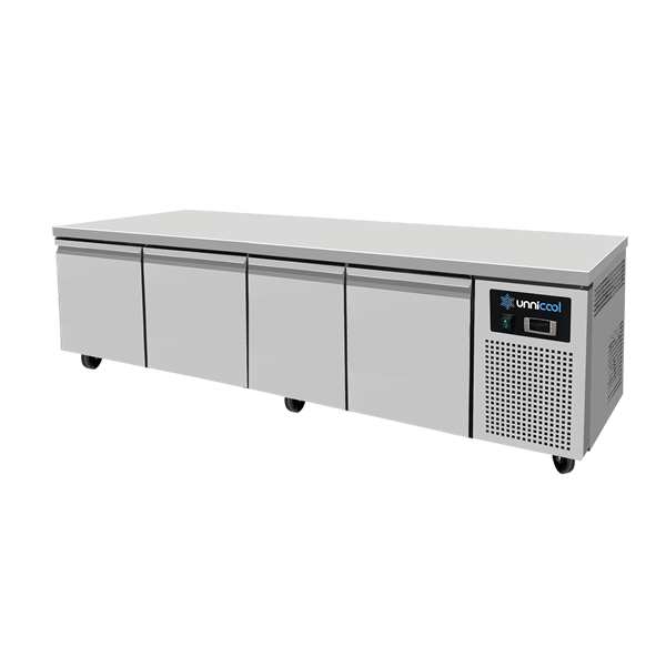 Koelwerkbank Laag model met 4 laden B204 x D70 x H60cm