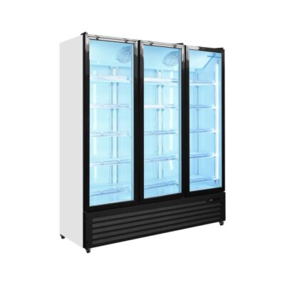 Professionele displaykoelkast 1160L met 3 glazen deuren