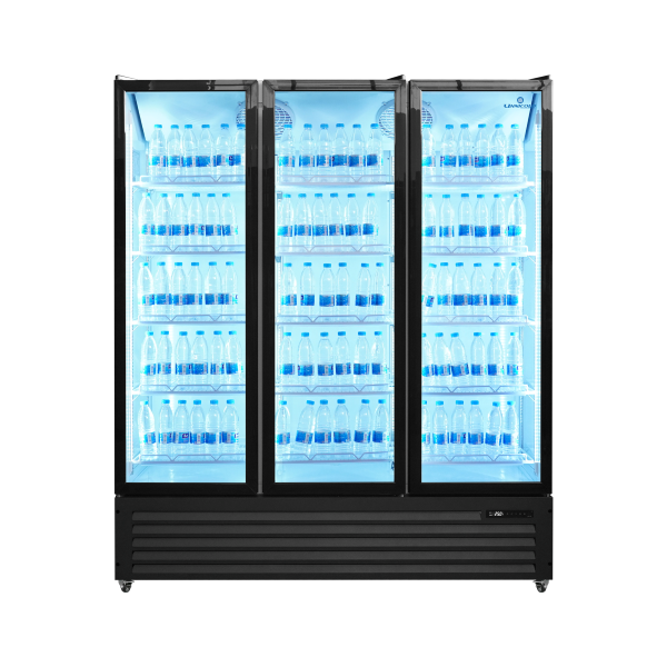 Professionele displaykoelkast 1160L met 3 glazen deuren - Afbeelding 2