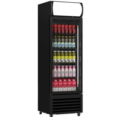 Professionele koelkast 375L met 1 glazen deur