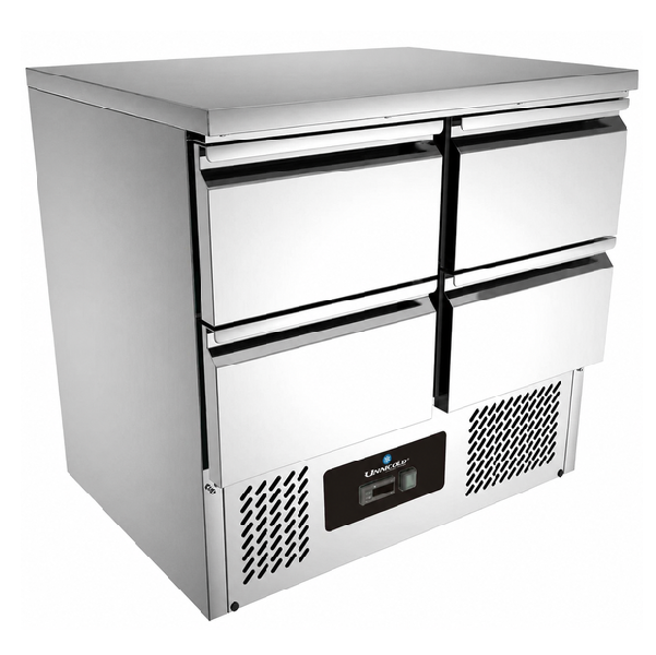 Koelwerkbank met 4 laden B90 x D70 x H85cm - Afbeelding 2
