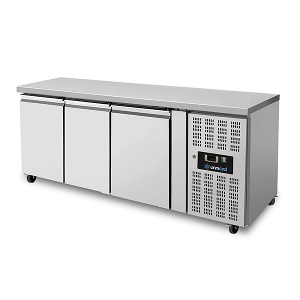 Vrieskast met 3 deuren – Zonder opstaande rand B179 x D70 x H85cm - Afbeelding 2
